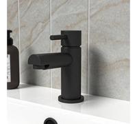 Nes Home Bathroom Basin Mono Mixer Tap Matt Black
