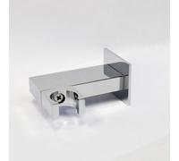Nes Home Bathroom Brass Square Wall Mounted Elbow Shower Handset Bracket Holder