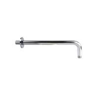 Nes Home Bathroom Chrome Modern Round Fixed Brass Wall Mounted Shower Arm 300mm