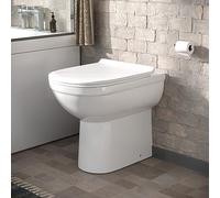 Nes Home Bathroom Comfort Height Back to Wall Toilet Soft Close Seat