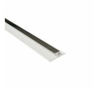 Nes Home Bathroom H-Joint 10mm Chrome Trims For Shower Wall Panels Pvc Cladding 2.4M Long Fitting Set Of 4
