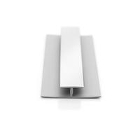 Nes Home Bathroom H-Joint White 5mm Trims For Shower Wall Panels Cladding Pvc 2.7M Long Fittings Set Of 4