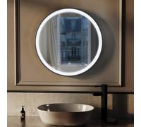 Nes Home Bathroom Led Mirror Demister Touch Sensor Lights Anti-Fog Matte Black