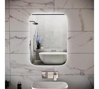 Nes Home Bathroom Led Mirror With Battery Powered Button Switch 500 X 700mm