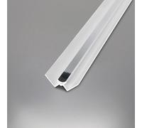 Nes Home Bathroom Pvc Cladding Trims 10mm Trims 2.4M Long Fitting Chrome Set Of 4