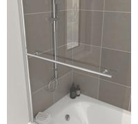 Nes Home Bathroom Round Knobs Towel Bar For Bath Screen