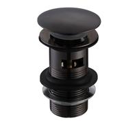 Nes Home Bathroom Slotted Basin Waste Black Matte Nes Home Black