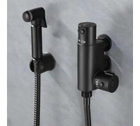 Nes Home Bidet Douche & Thermostatic Bar Valve With Spray Kit Matte Black Shataff