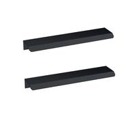 Nes Home Brushed Black Handles for Vanity With Fixing (Pair)