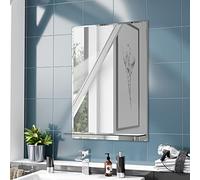 Nes Home Bowen 500 x 700 Straight Corner Mirror with Glass Shelf