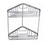 Nes Home Brass 2 Tier Corner Caddy Storage Basket