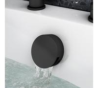 Nes Home Brayton Square Wall Mounted Basin Mixer Faucet Tap in Black Nes Home Black