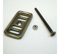 Nes Home Bronze Stainless Steel Kitchen Basin Sink Decorative Overflow Cover Plate & Bolt