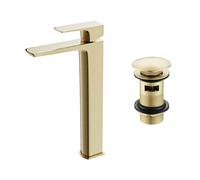 Matte Black Finn Basin Mixer Tall Tap & Waste