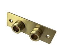 Nes Home Brushed Brass Easy Fixing Plate Bracket Mini Thermostatic Shower Valve