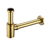 Nes Home Brushed Brass Minimalist Round 320mm Bottle Trap