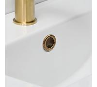 Nes Home Brushed Gold Replacement Basin Sink Hole Overflow Cover