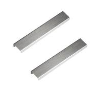 Nes Home Brushed Silver Handles for Vanity With Fixing (Pair)