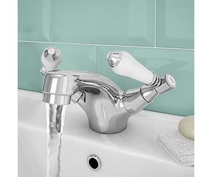 Nes Home Chancery Traditional Basin Mono Mixer Tap Chrome