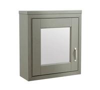 Nes Home Chiltern Traditional 500mm Mirror Cabinet Stone Grey