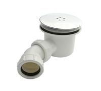 Nes Home 90mm Chrome Top Fast Flow Shower Tray Waste For Shower Enclosures