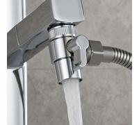 Nes Home Chrome Adapter Two-Way Diverter For Kitchen And Bathroom Taps G1/2'