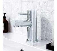 Nes Home Chrome Bathroom Basin Sink Single Lever Mono Mixer Tap in Silver Nes Home Silver