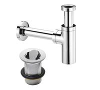 Nes Home Chrome Bottle Trap ,Unslotted Flip Waste