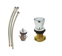 Nes Home Chrome Brass Cold-Water Bidet Mixer Set with Bidet Spout Connection