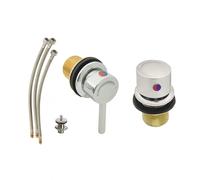 Nes Home Chrome Hot and Cold Water Bidet Mixer Set with Bidet Spout Connection