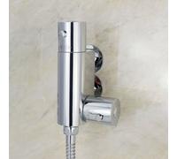 Nes Home Chrome Mini Thermostatic Bar Shower Valve in Silver Nes Home Silver