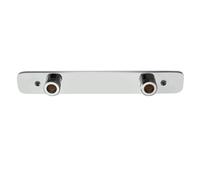 Nes Home Chrome Modern Bathroom Easy Fit Fixing Kit For Bar Shower Valve in Silver Nes Home Silver