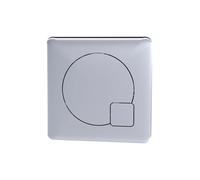 Nes Home Chrome Nuie Square Dual Flush Push Button