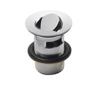 Nes Home Chrome Slotted Flip Top Basin Waste in Silver Nes Home Silver