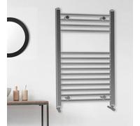Nes Home Chrome Straight Bathroom Towel Radiator 800 X 500 mm