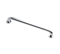 Nes Home Chrome Wall Mounted Straight Grab Bar Brass - 400mm in Silver Nes Home Silver