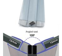 Nes Home Clear 135 Degree Magnetic Shower Enclosure Seal 10mm X 2000mm