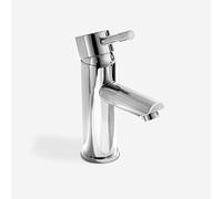Nes Home Cloakroom Chrome Luxury Bathroom Modern Basin Sink Mono Square Mixer Tap & Waste (Blossom)
