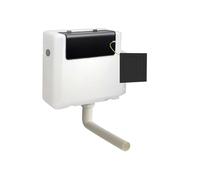 Nes Home Concealed Cistern Dual Flush Side Inlet Square Button Matte Black