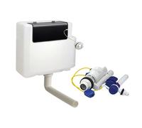 Nes Home Concealed Cistern For Toilets, Front Access, 6L Dual Flush With Button