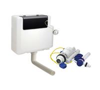 Nes Home Concealed Toilet Cistern Dual Flush 6L Front Access with Chrome Button
