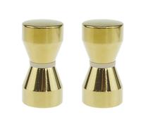 Nes Home Cone Brushed Brass Aluminium Shower Door Knob Handle Set Of 2