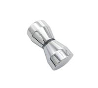 Nes Home Cone Chrome Aluminium Shower Door Knob Handle in Silver Nes Home Silver