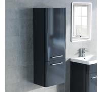 Nes Home Contemporary 1000mm Wall Hung Tall Cabinet - Anthracite