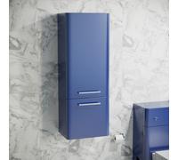 Nes Home Contemporary 1000mm Wall Hung Tall Cabinet - Navy