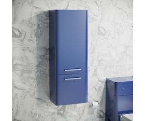 Nes Home Contemporary 1000mm Wall Hung Tall Cabinet - Navy