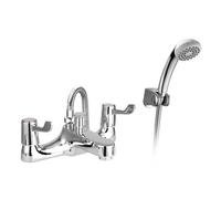 Nes Home Contemporary Chrome Bath Shower Mixer Tap & Handheld Kit