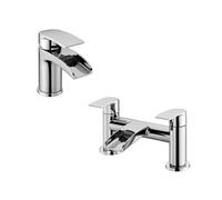 Nes Home Corry Waterfall Basin Mono & Bath Filler Mixer Chrome