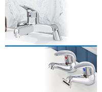 Nes Home Dame Basin And Bath Mono Mixer Filler Taps Chrome