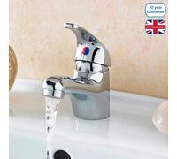 Nes Home Dame Basin Mono Mixer Tap & Waste Chrome
